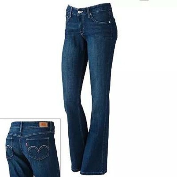 Levi's Denim - Levi's 518 Superlow Bootcut Jeans 9M W29 L32 Dark Wash Indie Western Cowgirl